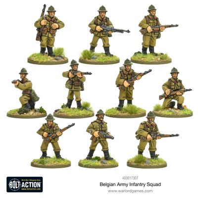 Bolt Action - Belgian Army Infantry squad - EN