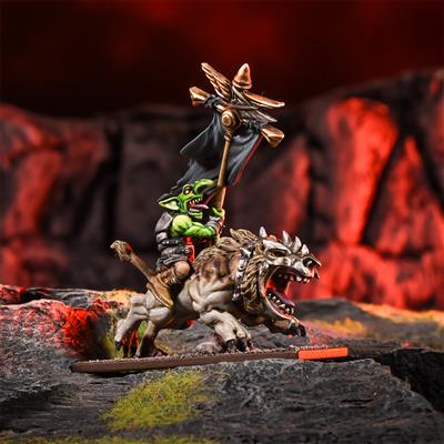 Kings of War - Goblin: Flaggit on Mawbeast - EN