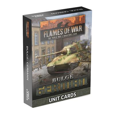 Flames Of War - Bulge: Germans Unit Cards (105x Cards) - EN
