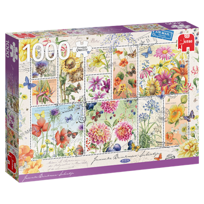 Premium Collection – Janneke Brinkman, Briefmarken mit Sommerblumen (1000 Teile)