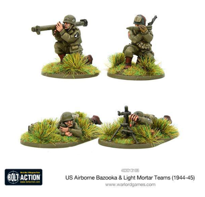 Bolt Action - US Airborne Bazooka & light mortar teams (1944-45) - EN