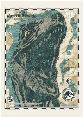 Jurassic World - Sierra Nevada Mountains - Limited Edition Art Print