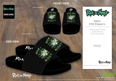 Rick and Morty: Splat Rick - EVA Slippers