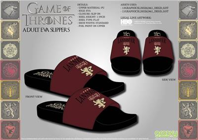Game of Thrones: House Lannister - Adult EVA Slippers