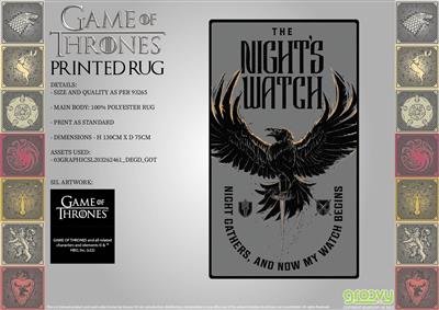 Game of Thrones: The Nights Watch - Printed Rug