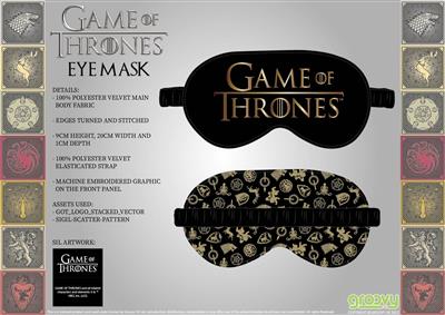 Game of Thrones: Throne - Eye Mask One-Size