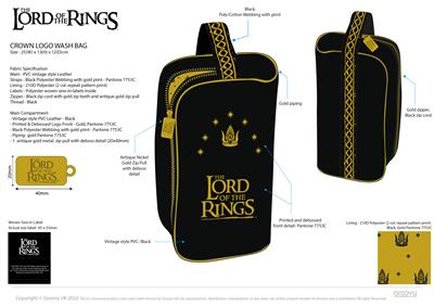 LOTR: Crown - Travel Wash Bag