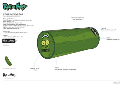 Rick and Morty: Pickle Rick - Travel Wash Bag