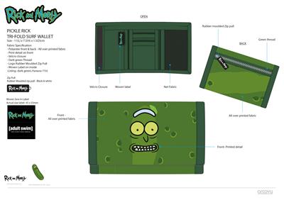 Rick and Morty: Pickle Rick - tri-fold Wallet