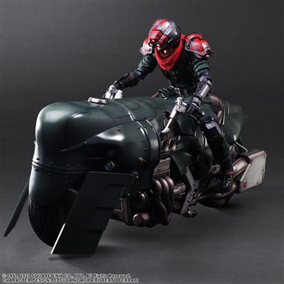 FFVII Remake Pak Action Figure - Shinra Elite Security Officer & Motorcycle Set