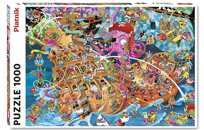 Puzzle: RJ Crisp - The Pink Pirate (1000 Teile)