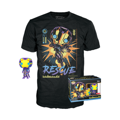 Funko POP! & Tee Marvel Blacklight - Rescue