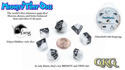 Mighty Tiny Dice - Yin Yang (7 Dice Set)