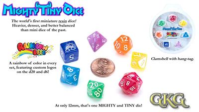 Mighty Tiny Dice - Rainbow Bits (7 Dice Set)