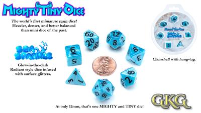 Mighty Tiny Dice - Sea Sparkle (7 Dice Set)