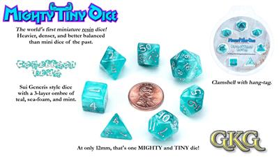 Mighty Tiny Dice - Caribbean Tide (7 Dice Set)