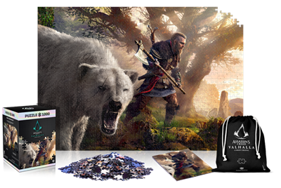 Assassins Creed Valhalla: Eivor & Polar Bear Puzzle 1000