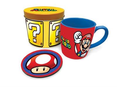 Pyramid Gift Set (Mug & Coaster in Gift Tin) - Super Mario Lets A Go