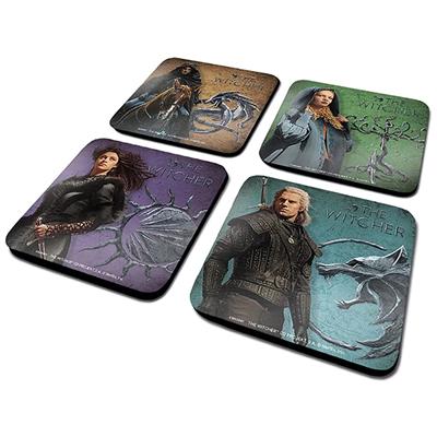 Pyramid Coaster Set 4pk - The Witcher (Legendary)