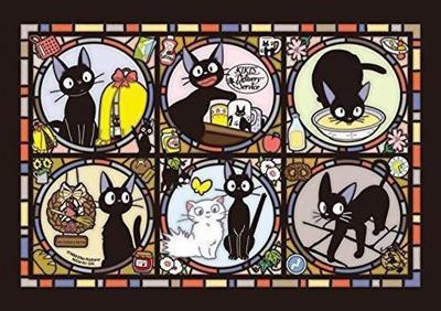 Stained glass Jigsaw Puzzle 208P Jiji's everyday Kiki's Delivery Service