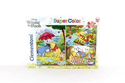 Clementoni 3 x 48 T Supercolor Winnie the Pooh
