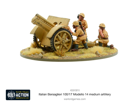 Bolt Action - Italian Bersaglieri 100/17 Modello 14 medium artillery - EN