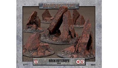 Battlefield in a Box: Essentials - Rock Outcrops (x6) - Mars - EN