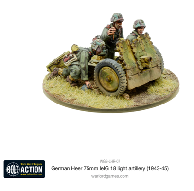 Bolt Action - German Heer 75mm leIG 18 light artillery (1943-45) - EN