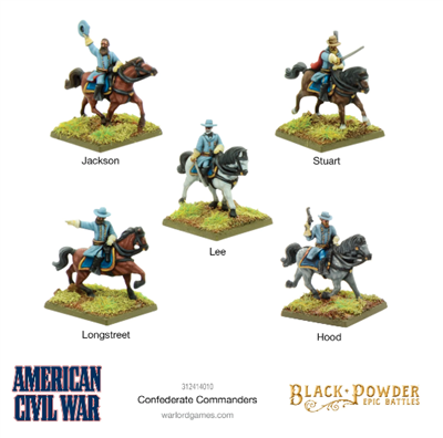 Black Powder Epic Battles - American Civil War Confederate Commanders - EN