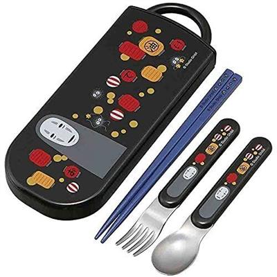 Ghibli - Chopsticks Spoon Fork Set No Face & Lantern - Spirited Away