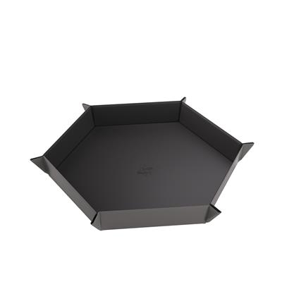 Gamegenic - Magnetic Dice Tray Hexagonal Black/Gray