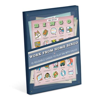 Knock Knock Work-from-Home Bingo, 12 Reusable Cards to Play on Road Trips - EN