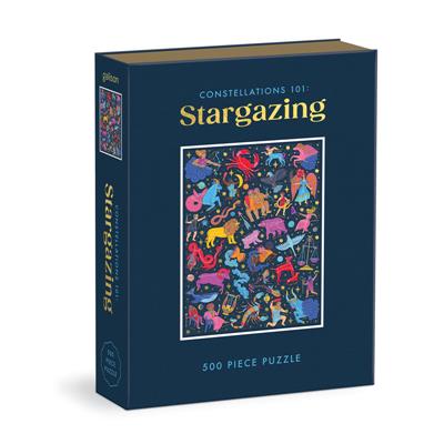 Constellations 101: Stargazing 500 Piece Book Puzzle - EN