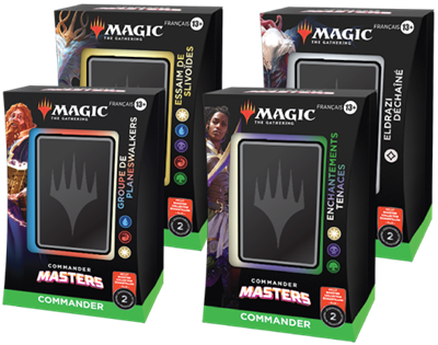 MTG - Commander Masters Commander Deck Display (4 Decks) - FR