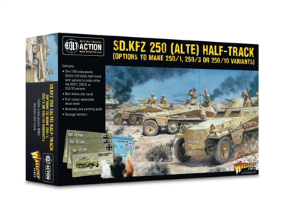 Bolt Action - Sd.Kfz 250 (Alte) Half-Track (Options To Make 250/1, 250/3 Or 250/10 Variants)