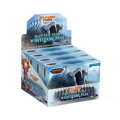 SolForge Fusion: Hybrid Deck Game - Battle for Whitefang Pass Booster Kit Display (4 Kits) - EN