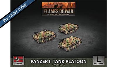 Flames of War - Panzer II Tank Platoon - EN
