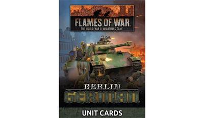 Flames Of War: Berlin : German Unit Cards - EN