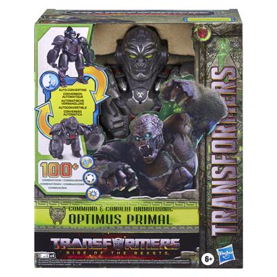 Transformers: Rise of the Beasts Command & Convert Animatronic Optimus Primal