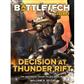 Battletech Decision At Thunder Rift Premium Hardback Novel - EN