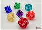 Chessex Prism Translucent GM & Beginner Player Polyhedral 7-Die Set  