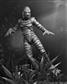 Universal Monsters - 7” Scale Action Figure - Ultimate Creature from the Black Lagoon Figure (B&W) 