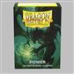Dragon Shield Dual Matte Sleeves - Metallic Green / Power (100 Sleeves)
