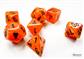 Chessex Vortex Mini-Polyhedral Orange/black 7-Die Set