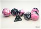 Chessex Gemini Mini-Polyhedral Black-Pink/white 7-Die Set