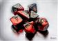 Chessex Gemini Mini-Polyhedral Black-Red/gold 7-Die Set