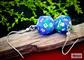 Chessex Hook Earrings Festive Waterlily Mini-Poly d20 Pair