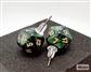 Chessex Stud Earrings Scarab Jade Mini-Poly d20 Pair