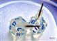 Chessex Stud Earrings Borealis Icicle Mini-Poly d20 Pair