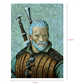 The Witcher - Lithograph „Geralt Van Gogh Art“